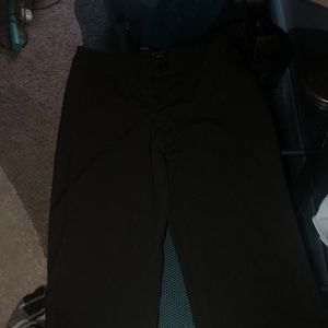 Work pants , flared at the bottom, button up